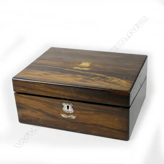 A Victorian Macassar ebony writing box