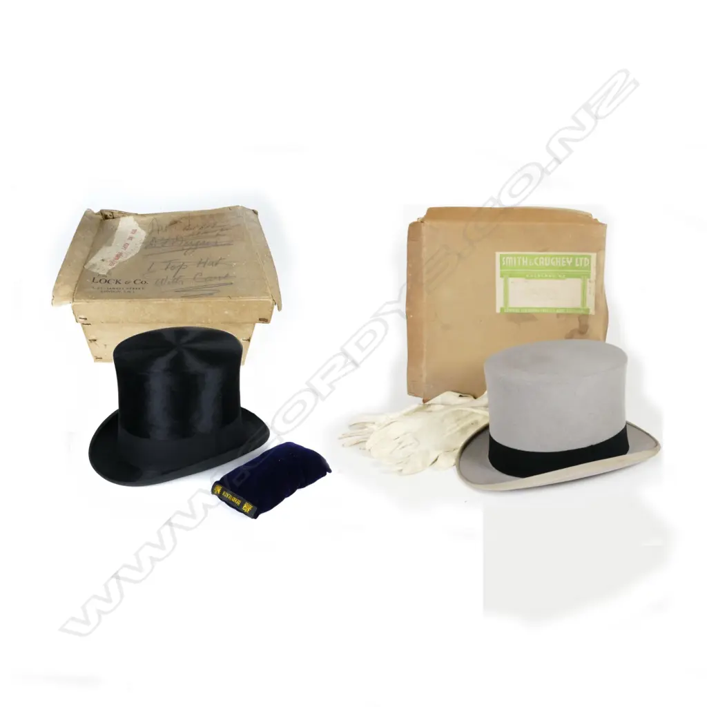 Two vintage top hats Image 1++