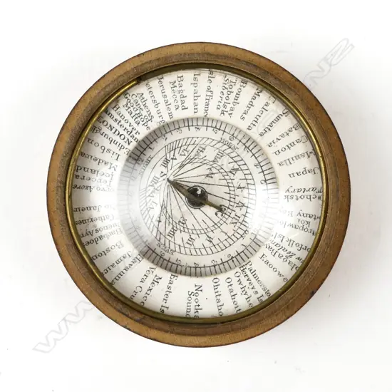 A late Georgian magnetic pocket sun dial