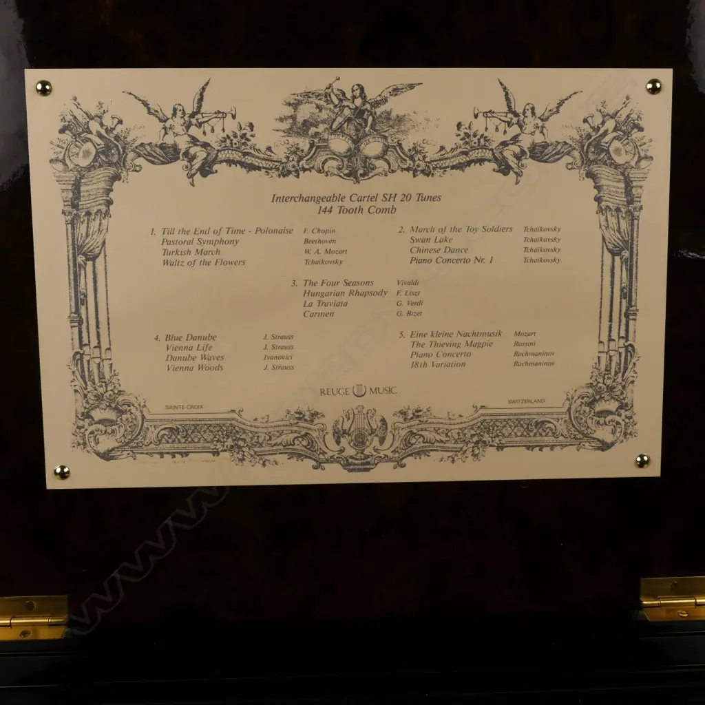 A modern fine quality Swiss music box Image 1++