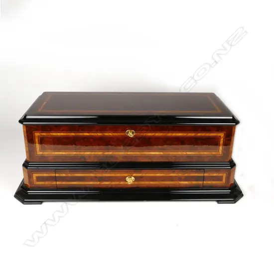 A modern fine quality Swiss music box
