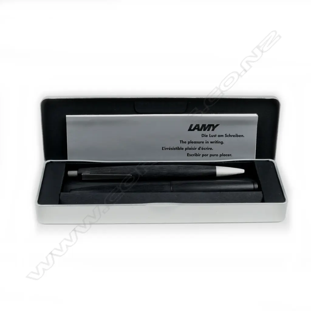 A Lamy 200 'Makrolon' fountain pen and ball pen set Image 1++