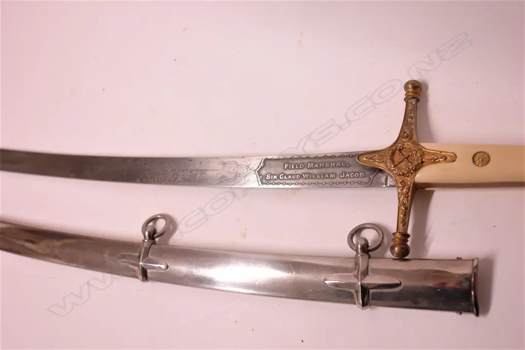 Field Marshal Sir Claud William Jacob's rare mameluke sword Image 1++
