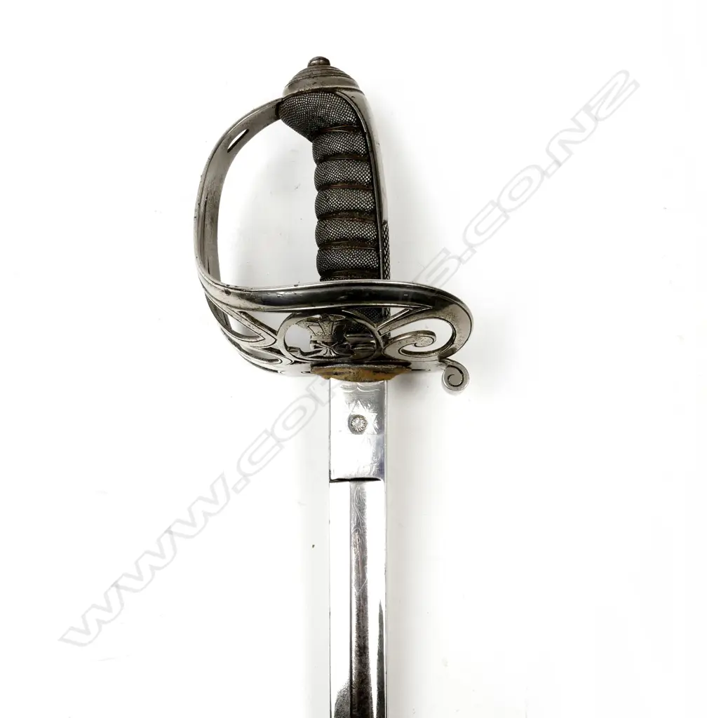An Edward VII 1827 pattern Scottish Rifle Regiment Officer's sword Image 1++