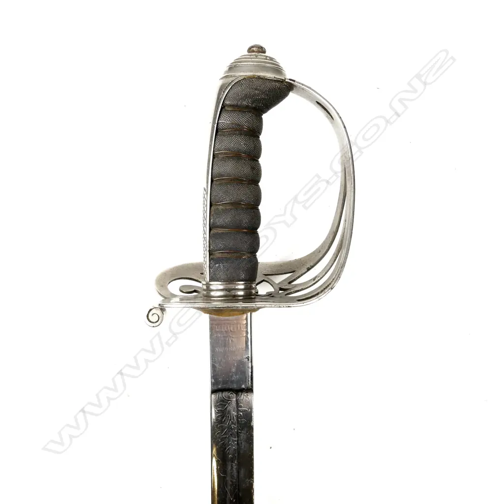 An Edward VII 1827 pattern Scottish Rifle Regiment Officer's sword Image 1++