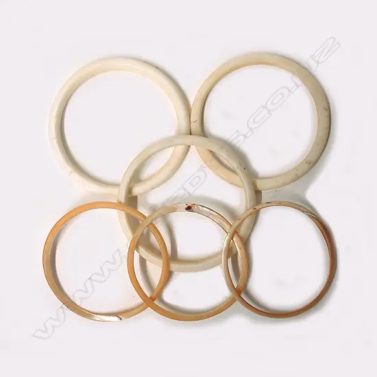 Six Solomon Island currency bracelets