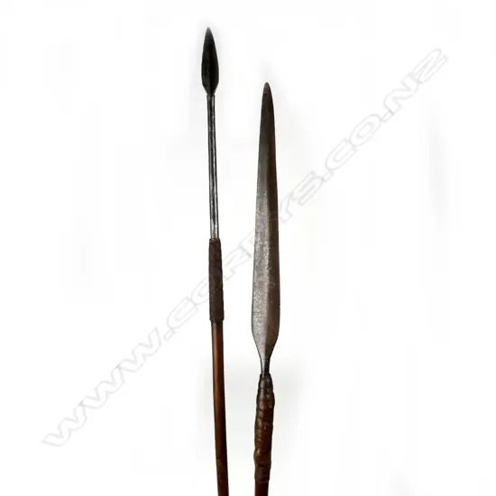An African assegai and short spear