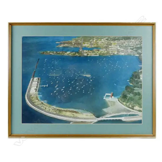 A Whites Aviation hand coloured photograph