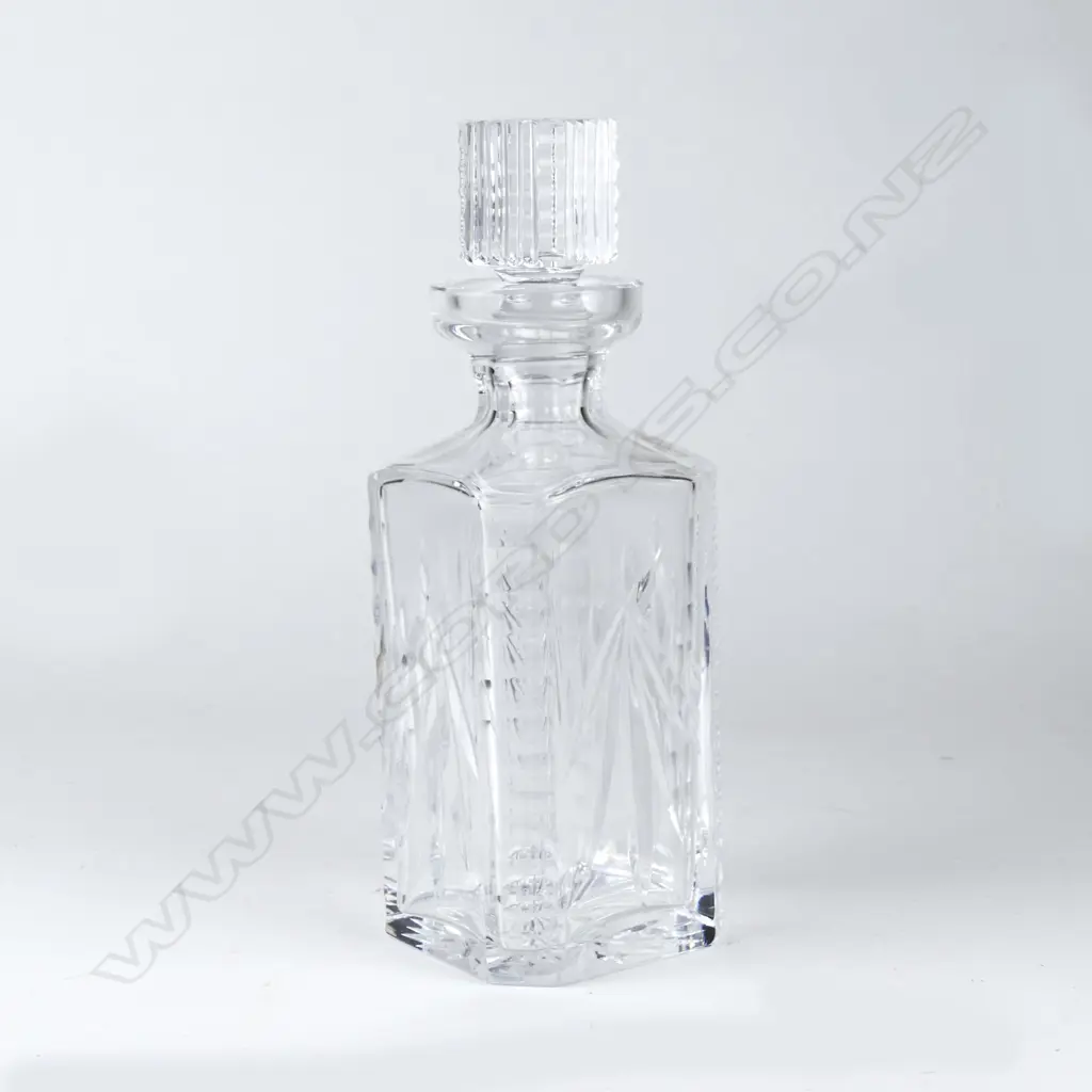 A Waterford crystal square section decanter Image 1++