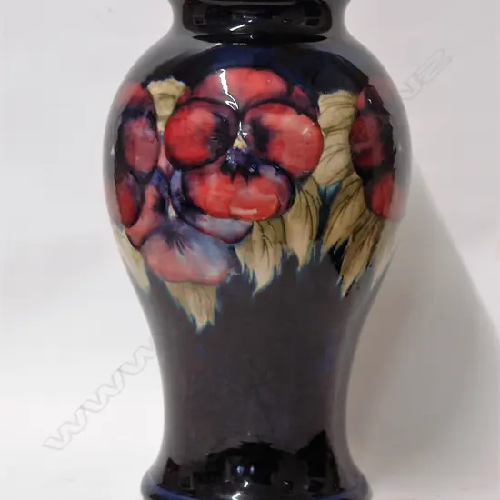 A large and impressive William Moorcroft ‘Pansy’ vase