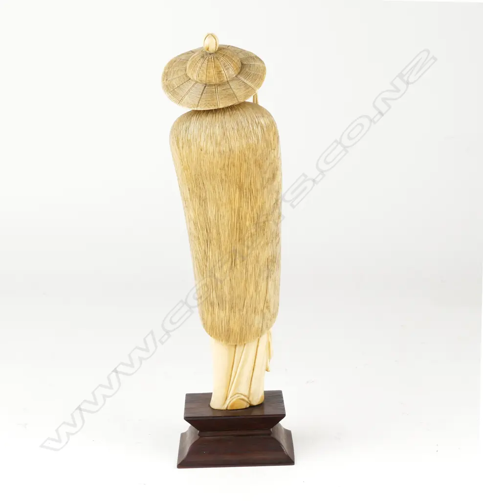 A Chinese ivory figure 'The Honest Fisherman' Image 1++