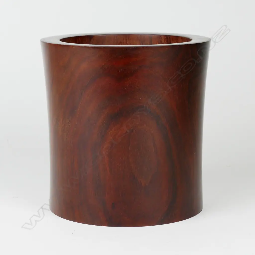 A Chinese rosewood brush pot Image 1++