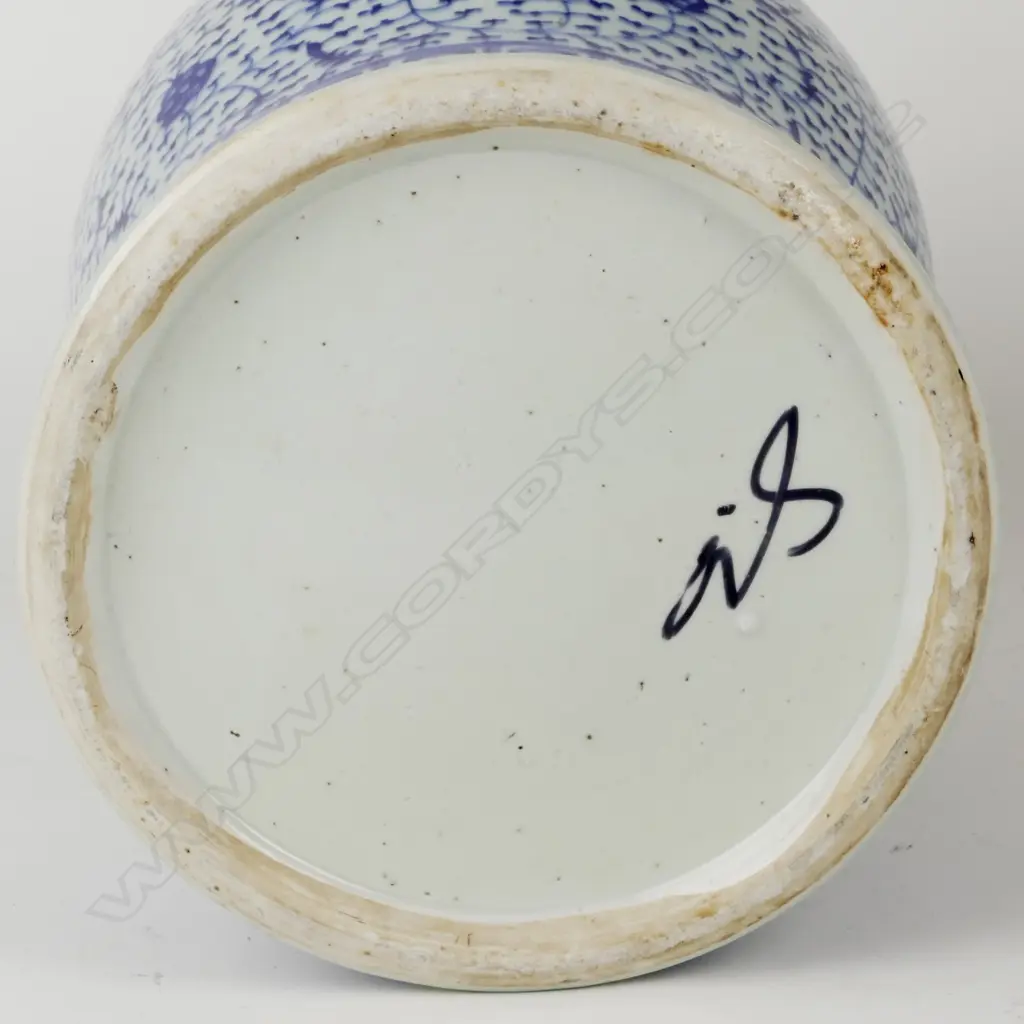 A Chinese porcelain baluster jar and cover Image 1++