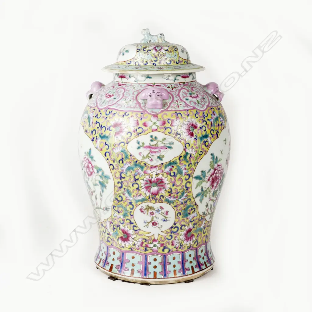 An old Chinese porcelain jar and cover Image 1++