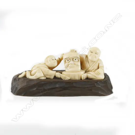 A Japanese marine ivory okimono