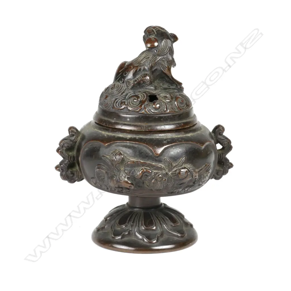 A small Japanese bronze censer Image 1++