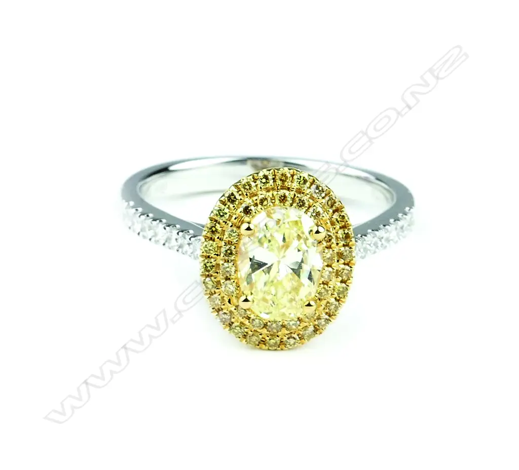 An 18ct. gold and diamond cluster ring Image 1++