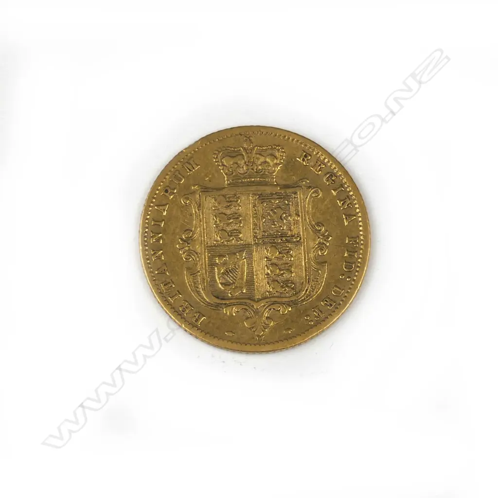 An 1884 gold half-sovereign Image 1++