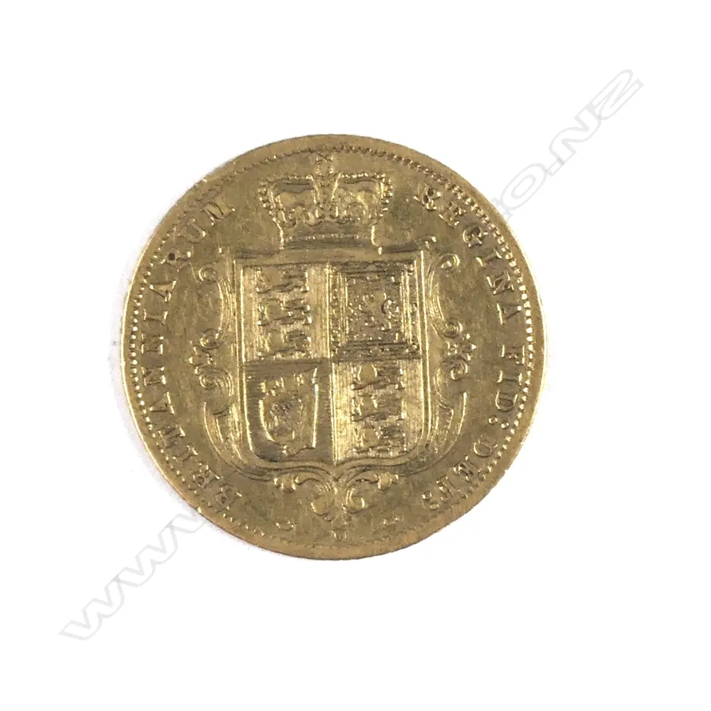 An 1884 gold half-sovereign Image 1++