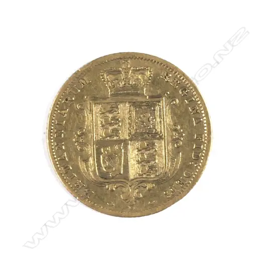 An 1884 gold half-sovereign