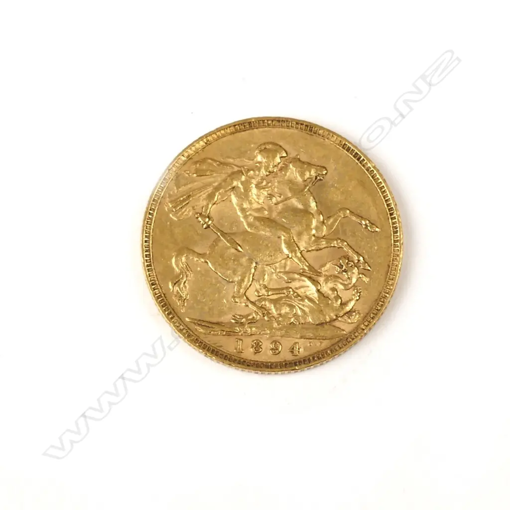 An 1894 gold full sovereign Image 1++