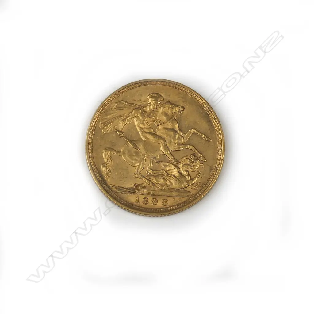 An 1898 gold full sovereign Image 1++