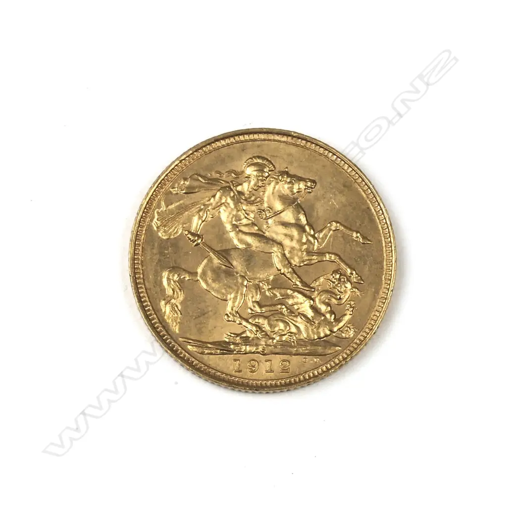 A 1912 gold full sovereign Image 1++