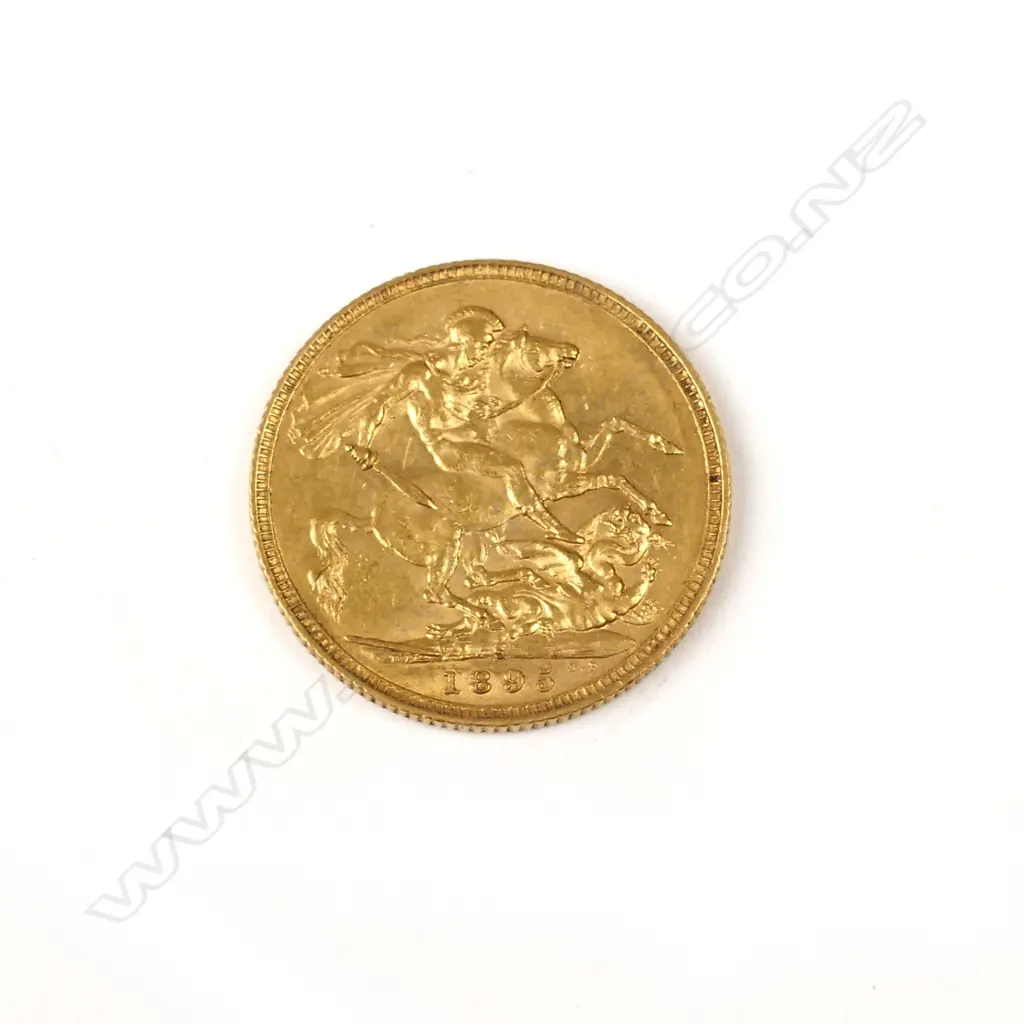 An 1895 gold full sovereign Image 1++