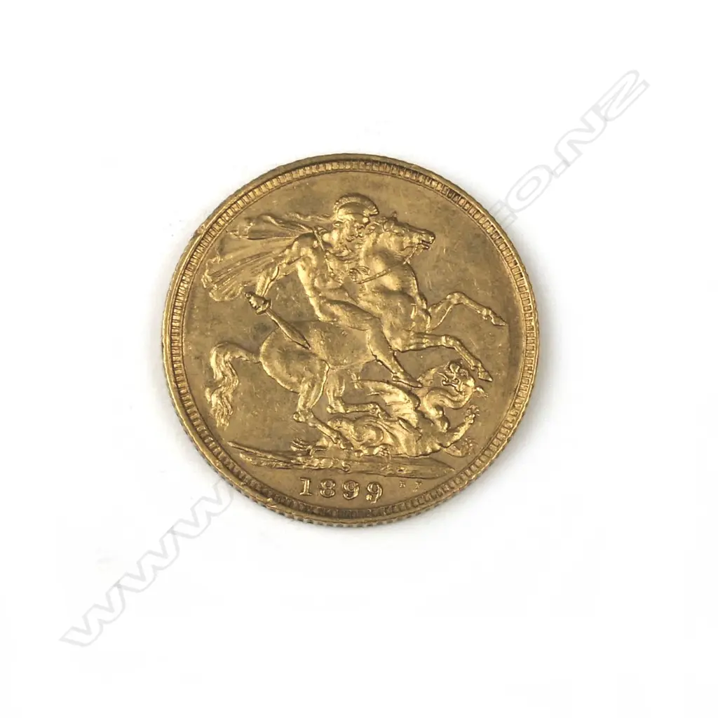 An 1899 gold full sovereign Image 1++