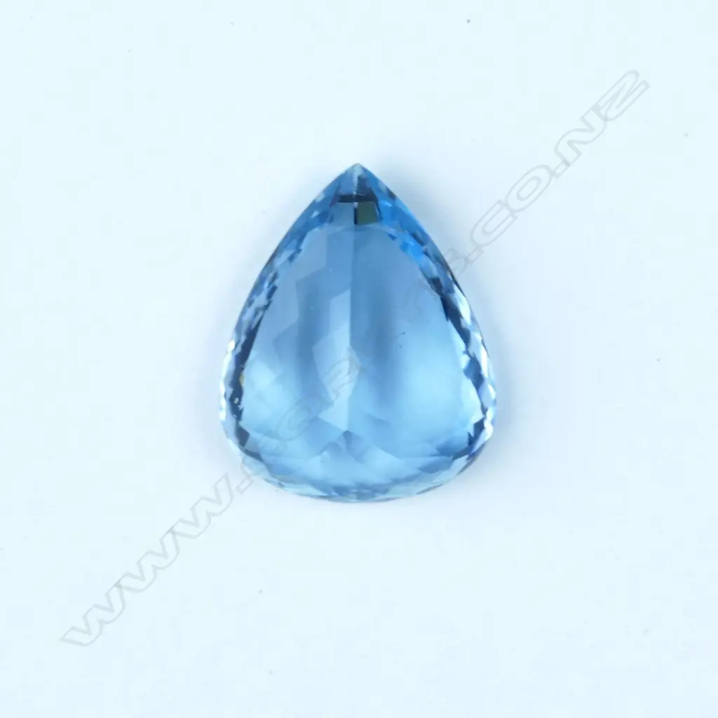 A pear mixed cut aquamarine gemstone Image 1++