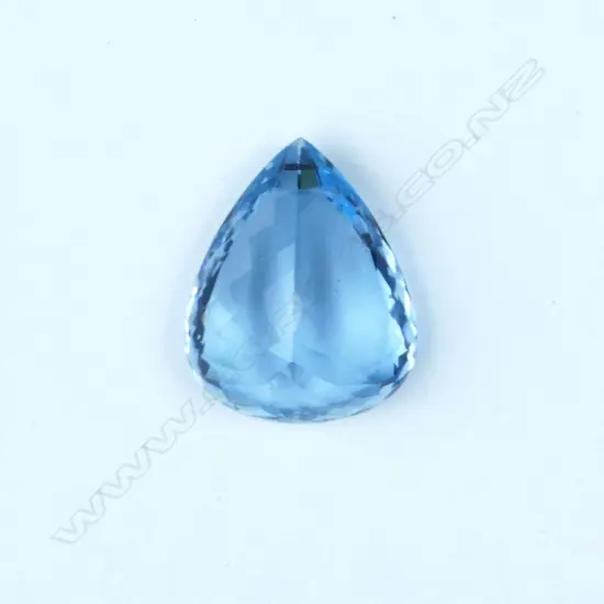A pear mixed cut aquamarine gemstone