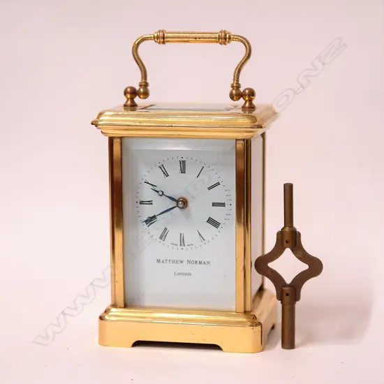 A quality 20thC Matthew Norman of London carriage clock