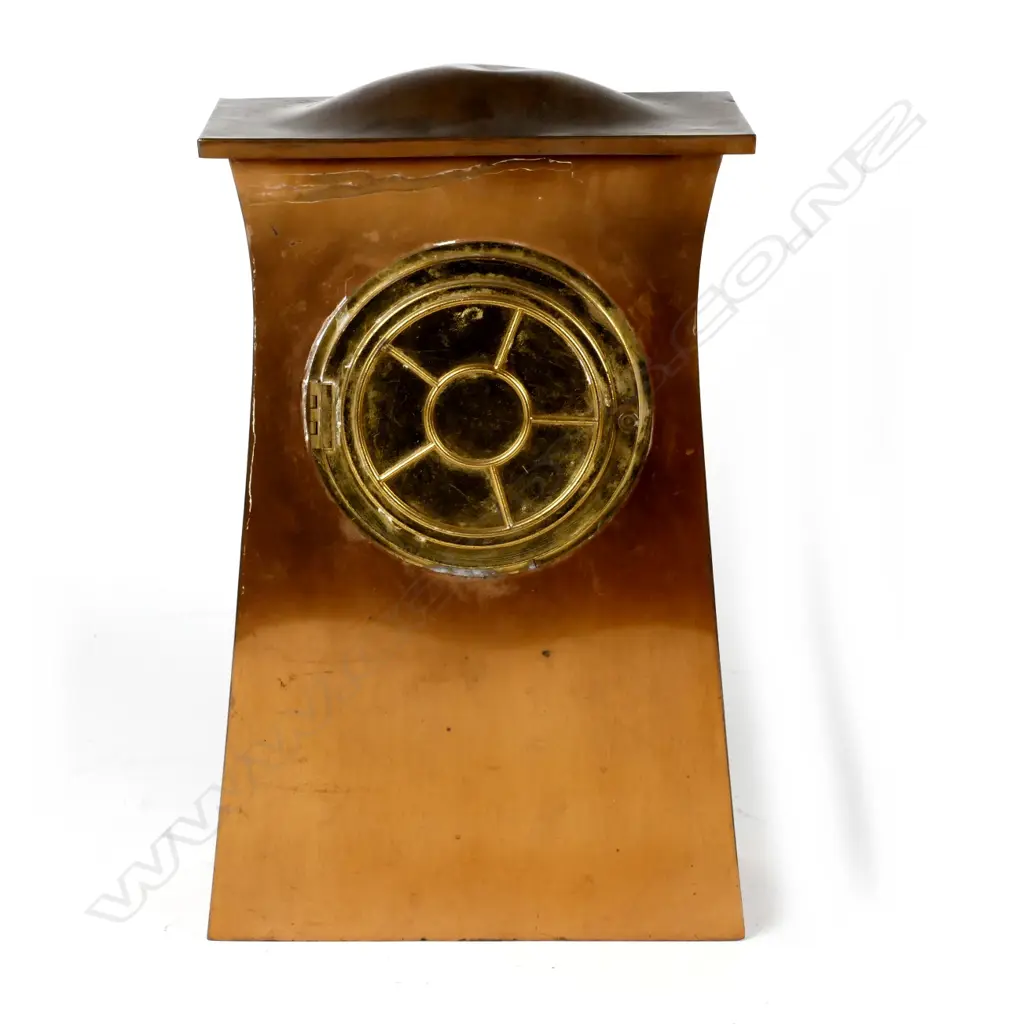 A copper Arts & Crafts mantel clock Image 1++