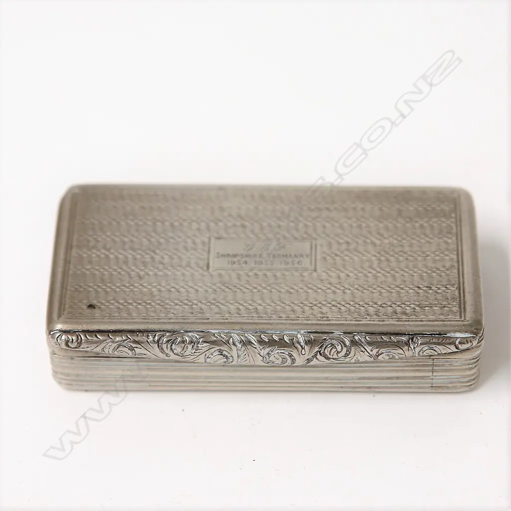 An antique Old Sheffield Plate snuff box Image 1++