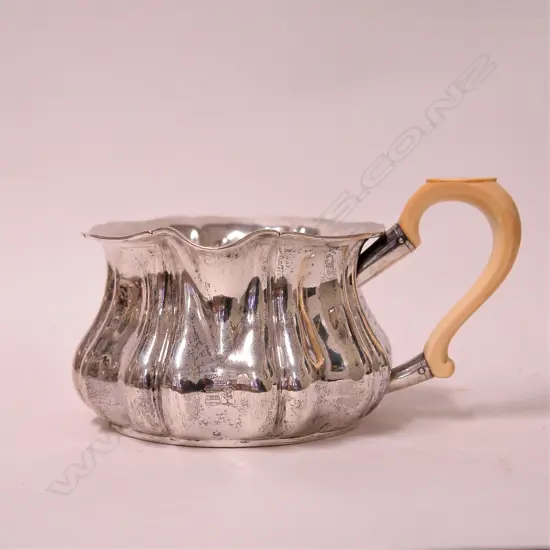 A 19thC Austrian silver jug