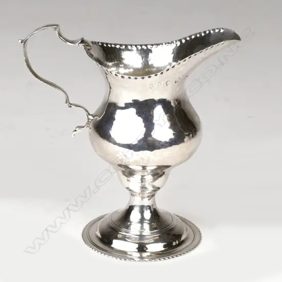 A George III silver creamer
