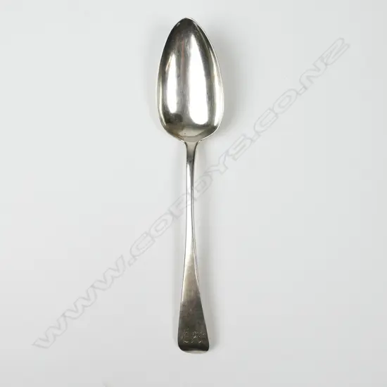 A silver tablespoon