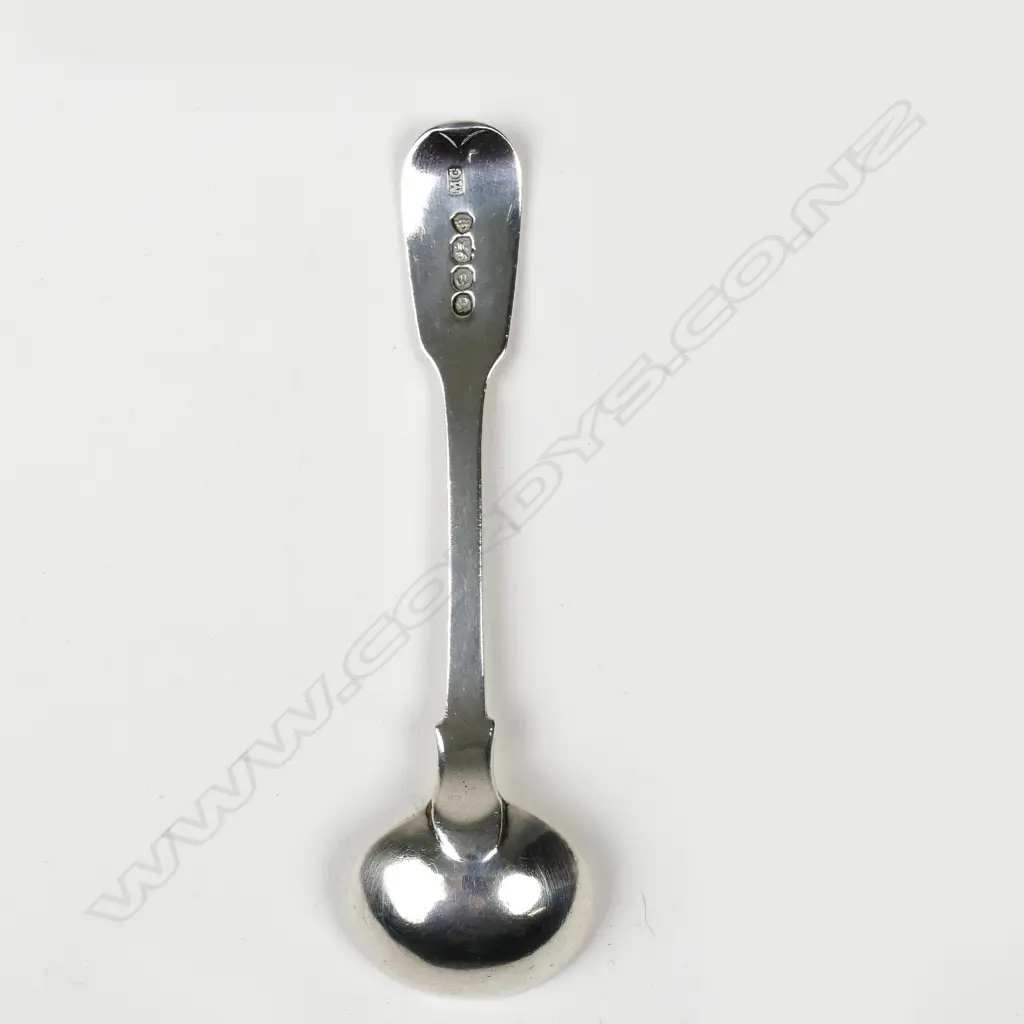 A silver mustard spoon Image 1++