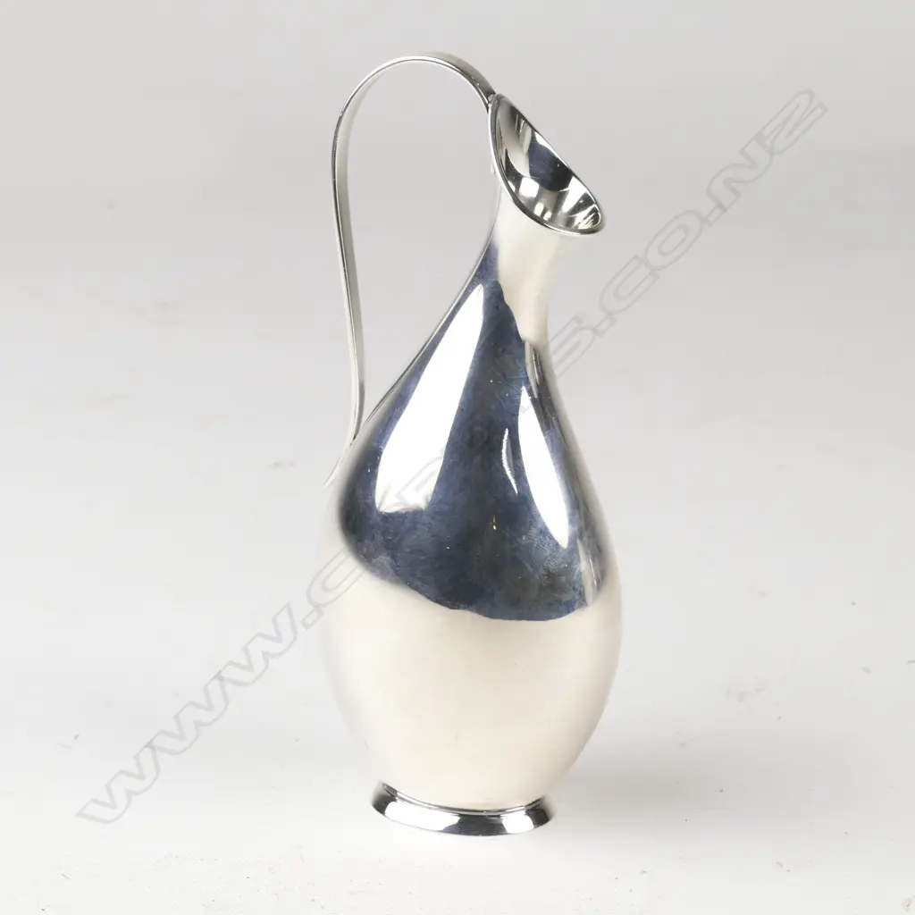 A small Danish mid-century silver vase Image 1++