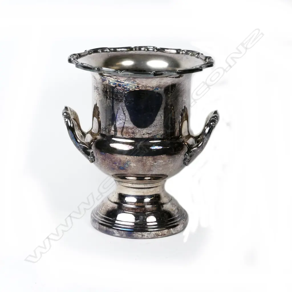 A silver plated wine cooler Image 1++