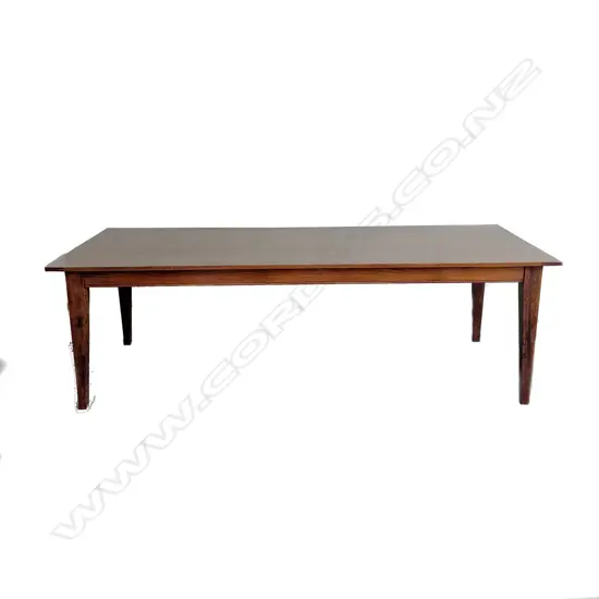 A good quality modern plank oak refectory dining table