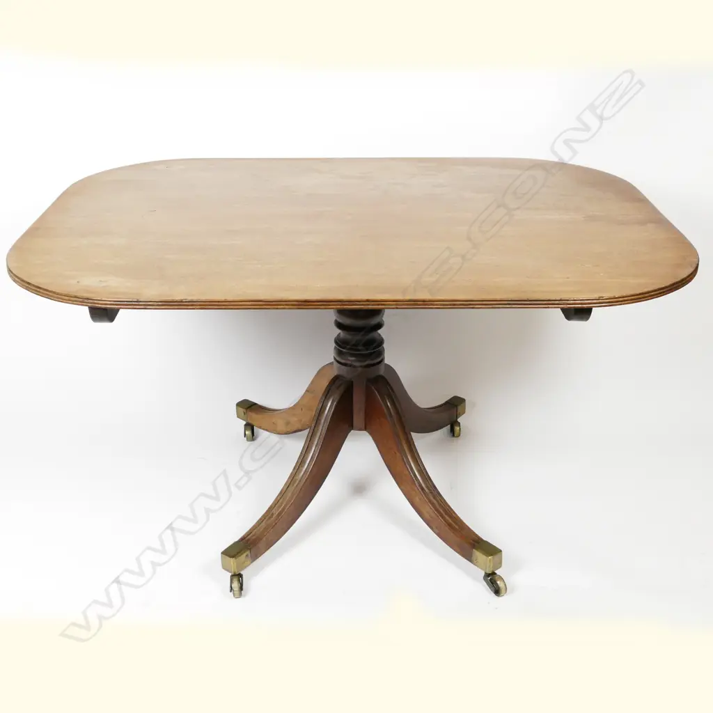 A Regency mahogany tilt top breakfast table Image 1++