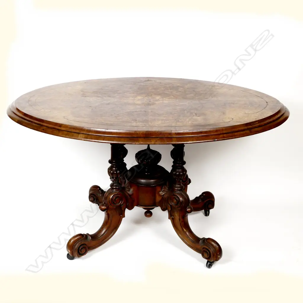 A Victorian loo table Image 1++
