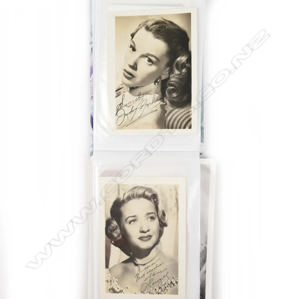An album of signed American 1930-1940s movie star photos Image 1++