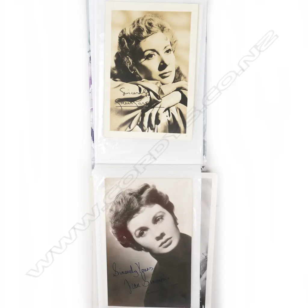 An album of signed American 1930-1940s movie star photos Image 1++