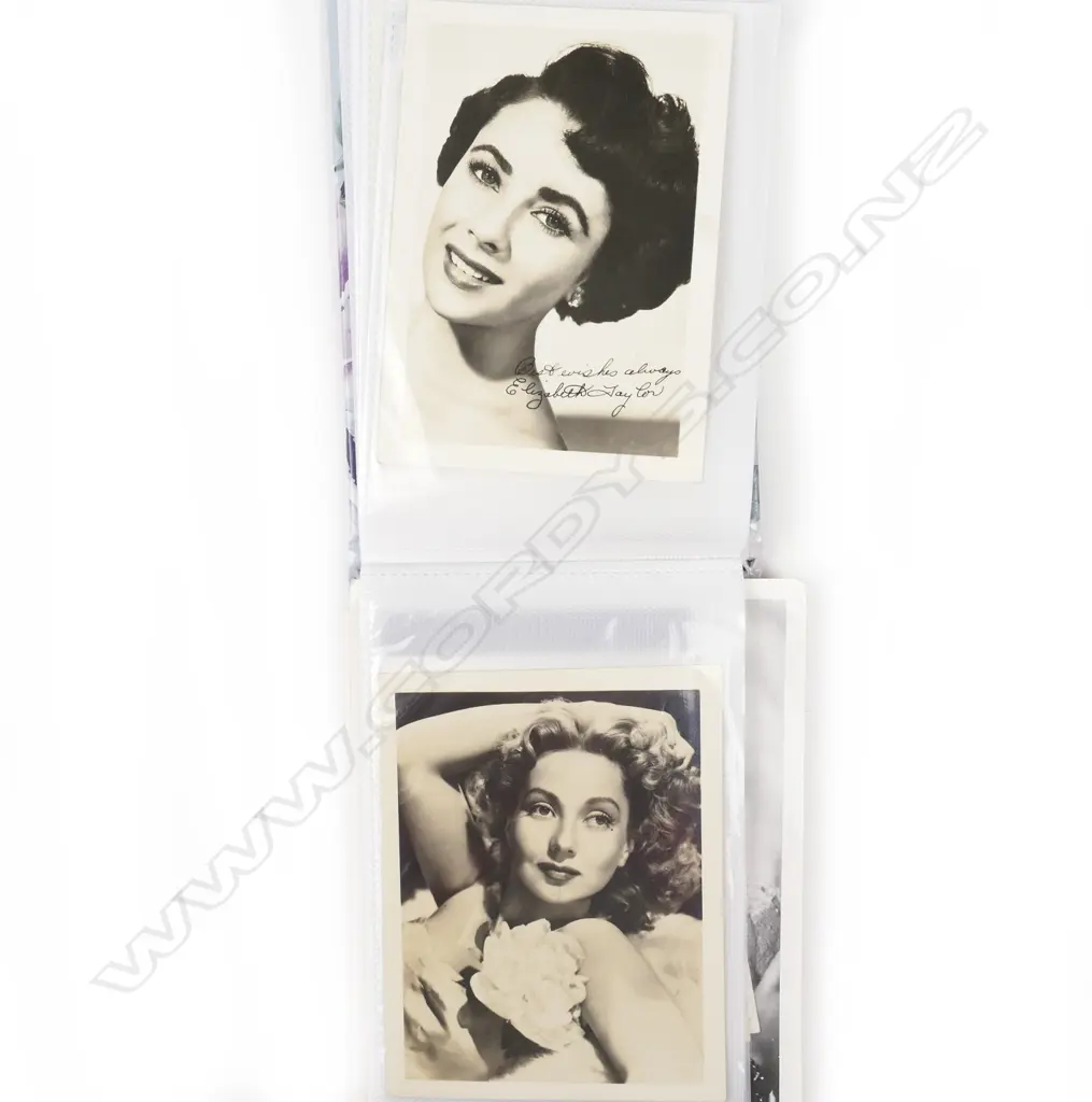 An album of signed American 1930-1940s movie star photos Image 1++