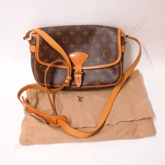 A vintage Louis Vuitton Monogram Canvas Sologne cross-body shoulder bag