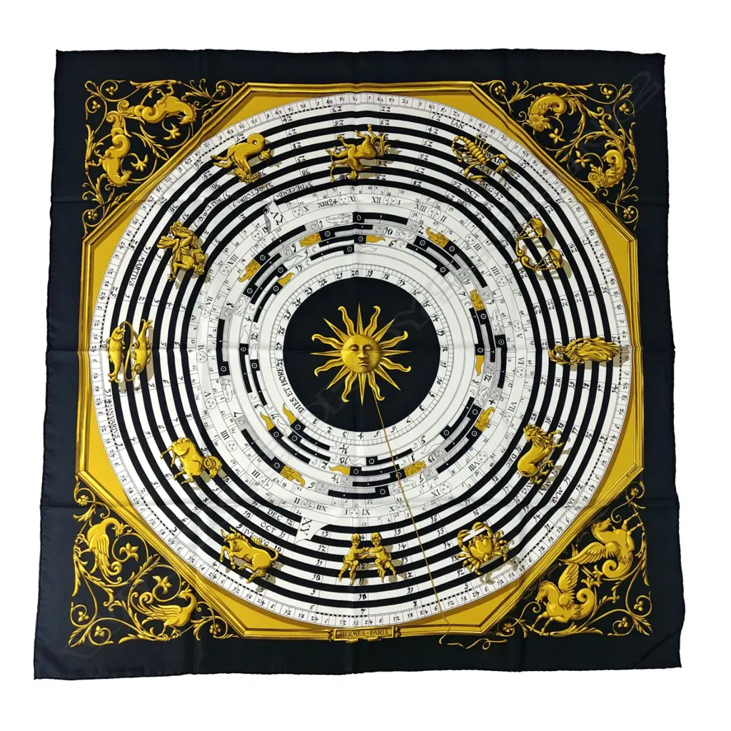 A vintage as new Hermès silk scarf Image 1++