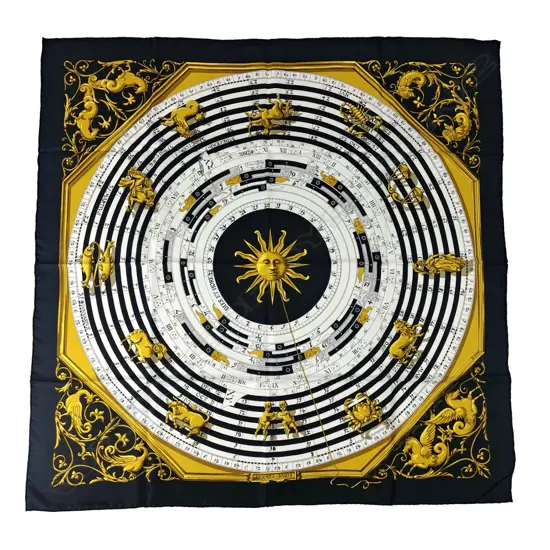 A vintage as new Hermès silk scarf
