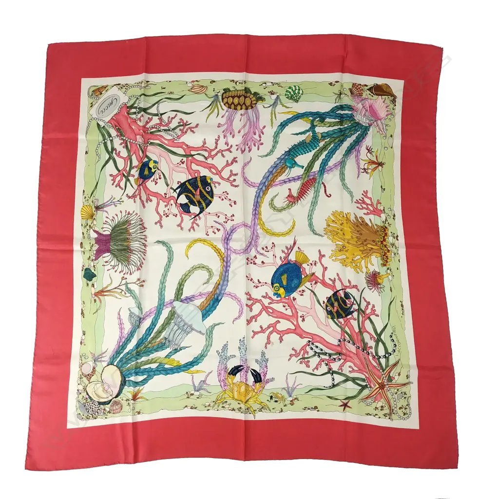 A vintage Gucci silk scarf Image 1++